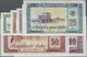 00008 Albania / Albanien: Set With 7 Specimen Notes Series 1976 From 1 To 100 Leke (P.40s-46s), All In XF/UNC Condition, - Albanie