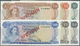 00226 Bahamas: Set Of 6 SPECIMEN Banknotes Containing 1, 5, 10, 20, 50 And 100 Dollars ND(1974) SPEICMEN, P. 35s-41s, Al - Bahamas