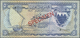 00236 Bahrain: 5 Dinars ND Collectors Series Speicmen With Maltese Cross Prefix, Note Like Pick 5 But Issue Listed At CS - Bahrein