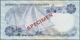 00313 Bermuda: Set Of 6 Notes From 1 To 100 Dollars 1985 SPECIMEN P. CS1, In Condition: UNC. (6 Pcs) - Bermudas