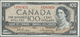 00473 Canada: 100 Dollars 1954 P. 82b In Condition: XF. - Canada