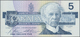 00479 Canada: 5 Dollars 1986 P. 95c With Error Print On Back Side, Partial Print Of The Front Mirrored Print Visible, Co - Canada