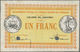 00635 Dahomey: 1 Franc 1917 Proof Print Without Serial Number And 2 Bank Cancellation Holes In Condition: UNC. - Other - Africa