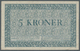 00645 Denmark  / Dänemark: 5 Kroner ND (1947-58) P. M11. This Banknote Issued By The Royal Danish Ministry Of War After - Denmark