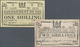 00768 Fiji: Set Of 2 Notes Government Of Fiji 1 And 2 Shillings 1942 P. 48, 49, Both In Similar Condition, Lightly Used, - Fiji