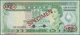 00780 Fiji: 2 Dollars ND Specimen P. 82s With Red "Specimen" Overprint In Center, 2 Oval De La Rue Seals And 2 Cancellat - Fiji