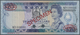 00785 Fiji: 20 Dollars ND(1986) SPECIMEN, P.85s1 With Ovpt. Specimen, Cancellation Holes At Lower Center, Specimen Numbe - Fiji