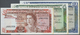 00895 Gibraltar: Set Of 3 Notes Containing 1, 5 And 10 Pounds 1975 P. 20, 21, 22, All Notes Crisp And Unfolded But Light - Gibraltar
