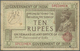 01067 India / Indien: Highly Rare SPECIMEN Note Of 10 Rupees ND(1917-30) P. 6s With Red Specimen Overprint And Specimen - India