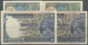 01084 India / Indien: Set With 4 Banknotes, 2 X 1 Rupee 1935 With And Without Portrait In Watermark P.14a,b (in XF, AUNC - India