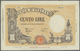 01262 Italy / Italien: 100 Lire 1942 P. 59 / Bi 370, One Light Center Fold, Pressed (even It Was Not Really Necessary To - Other & Unclassified