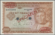 01652 Mali: 100 Francs 1960 Specimen P. 7s. This Rare Specimen Banknote Has Oval De La Rue Overprints In Corners, Specim - Mali