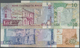 01674 Malta: Set Of 4 Specimen Notes Containing 2, 5, 10 And 20 Lira L.1967 P. 45s-48s, All In Condition: UNC. (4 Pcs) - Malta