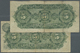 01709 Mexico: Set Of 2 Notes 5 Pesos 19xx P. S268, One As Remainder Without Counterfoil, One As Issued Banknote With Sig - Mexico