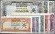 01925 Oman: Complete Set Of 9 Notes From 100 Baisa To 50 Rials ND P. 13-21, The 1, 5 And 10 Rials In AUNC, All Others In - Oman