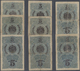 00376 Bulgaria / Bulgarien: Set With 8 Banknotes 5 Silver Leva ND(1916), P.16, All In Used Condition, Some Well Worn Wit - Bulgaria