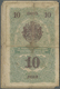 00378 Bulgaria / Bulgarien: Set With 13 Banknotes 10 Silver Leva ND(1916), P.17, All In Well Worn Condition With Stained - Bulgaria