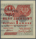 01983 Poland / Polen: Provisional "Cut In Half" Bilet Zdawkowy (Utility Note) Issue 1 Grosz 1924 P. 42b In Condition: AU - Poland