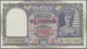 00443 Burma / Myanmar / Birma: 10 Rupees ND With Red Overprint P. 28, 2 Pinoles At Left, One Corner Fold, No Other Folds - Myanmar