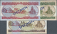 00761 Falkland Islands / Falkland Inseln: Set Of 3 SPECIMEN Banknotes Containing 5 Pounds 1983 P. 12s, 10 Pounds 1986 P. - Falkland Islands