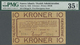 00740 Faeroe Islands / Färöer: 10 Kroner 1940 P. 7a, PMG Graded 35 Choice VF NET. - Faroe Islands