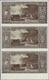 01010 Hungary / Ungarn: Uncut Sheet Of 3 Backsite Proofs Of The 50 Pengö 1945, P.110p. Excellent Condition With A Few Mi - Hungary