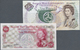 01249 Isle Of Man: Set Of 2 Notes Containing 10 Shillings P. 24 (aUNC) And 10 Pounds ND P. 44 (VF-). (2 Pcs) - Other & Unclassified