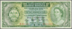00344 British Honduras: 1 Dollar 1961 P. 28b, Vertically And Horizontally Folded, 2 Pinholes, No Tears, Still Strong Pap - Honduras
