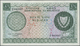 00619 Cyprus / Zypern: 5 Pounds 1961 P. 40, Light Center Bend, Light Dints At Borders, Crisp Paper And Original Colors, - Cyprus