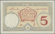 00647 Djibouti / Dschibuti: 5 Francs ND P. 6 Light Folds But No Holes Or Tears, Condition: XF. - Djibouti