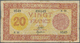 00648 Djibouti / Dschibuti: 20 Francs ND(1945) P. 15, Palestine Print, Several Folds And Creases In Paper, Some Softness - Djibouti