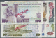 01349 Kenya / Kenia: Set Of 6 Different Specimen Banknotes Containing 20 Shillings 1981, 50 Shillings 1988, 100 Shilling - Kenya