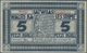 01388 Latvia / Lettland: Rare SPECIMEN Note 5 Rubli 1919 Series "A", Zero Serial Number, "PARAGUS" Perforation At Center - Latvia