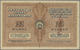 01406 Latvia / Lettland: 25 Rubli 1919 SPECIMEN P. 5es, Series D, Regular Serial Number, 2 Vertical PARAUGS Overprints I - Latvia