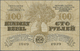 01420 Latvia / Lettland: 100 Rubli 1919 P. 7b, Series "C", Sign. Purins, Vertical Folds And Creases In Paper, No Holes O - Latvia