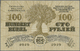 01421 Latvia / Lettland: 100 Rubli 1919 P. 7b, Series "K", Sign. Purins, Light Dints At Left Border, Condition: AUNC. - Latvia
