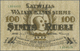 01423 Latvia / Lettland: 100 Rubli 1919 P. 7e, Series "L", Sign. Kalnings, Light Center Bend, Light Corner Bend At Upper - Latvia