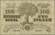 01423 Latvia / Lettland: 100 Rubli 1919 P. 7e, Series "L", Sign. Kalnings, Light Center Bend, Light Corner Bend At Upper - Latvia