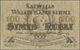 01428 Latvia / Lettland: Rare SPECIMEN Note Of 100 Rubli 1919 P. 7s, Series "A", Sign. Erhards, With 2 Red Vertical PARA - Latvia