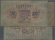 01727 Mongolia / Mongolei: Set With 3 Banknotes 25, 50 And 100 Tugrik 1941, So Called "Sukhe Bataar" Issue, P.25-27, All - Mongolia