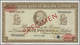 01903 Northern Ireland / Nordirland: Provincial Bank Of Ireland 5 Pounds 1963 TDLR Specimen, P.244s In UNC Condition - Autres & Non Classés