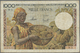 00832 French Equatorial Africa / Französisch-Äquatorialafrika: 1000 Francs ND(1957) P. 34, Used With Several Folds And C - Equatorial Guinea