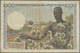 00832 French Equatorial Africa / Französisch-Äquatorialafrika: 1000 Francs ND(1957) P. 34, Used With Several Folds And C - Equatorial Guinea