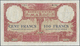 01733 Morocco / Marokko: 100 Francs 1926 P. 14 In Exceptional Condition For This Type Of Note With Only Light Folds, Min - Morocco