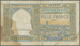 01738 Morocco / Marokko: Set Of 2 Notes 1000 Francs 1946 & 1949 P. 16c, Both Soiled At Lower Left, Folds, Stains, Minor - Morocco