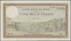 01745 Morocco / Marokko: 5000 Francs 1949 P. 23c, 3 Light Vertical Folds, Light Handling In Paper, Very Original Crisp A - Morocco