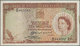 02029 Rhodesia & Nyasaland: 10 Shillings 1961 P. 20b, Light Folds In Paper, Stain At Right Border, No Holes Or Tears, St - Rhodesia