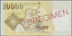 02905 Singapore / Singapur: 10.000 Dollars ND(1999) SPECIMEN, P.44s With The Original Plastic Cover From The Bank With T - Singapour