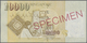 02907 Singapore / Singapur: 10.000 Dollars 1999 SPECIMEN, P.44s In Original Plastic Cover In UNC Condition - Singapour