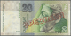 02911 Slovakia / Slovakei: Set Of 2 Specimen Notes Containing 20 And 100 Korun 1996 & 1997 P. 20s, 22s, Both In Conditio - Slovakia